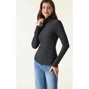 Brand New OGL Women's Size Medium Black Turtleneck Acrylic Blend Sweater
